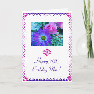 Tarjeta Cumpleaños de mamá, 70 años