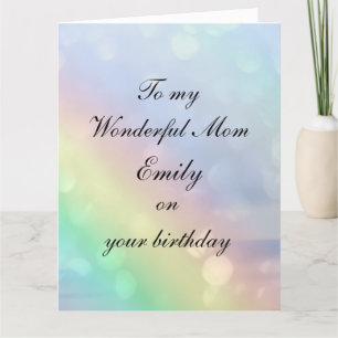 Tarjeta Cumpleaños de mamá personalizada