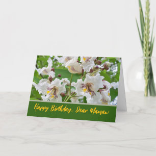 Tarjeta Cumpleaños de Mamaw agrega tu texto con florecimie