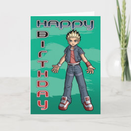 Tarjeta Cumpleaños de Manga Dude