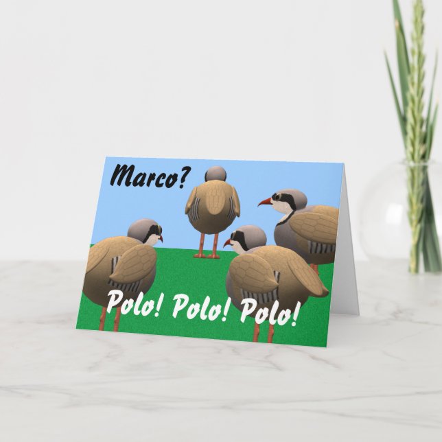 Tarjeta Cumpleaños de Marco Polo (Anverso)