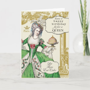Tarjeta Cumpleaños de Marie Antonieta
