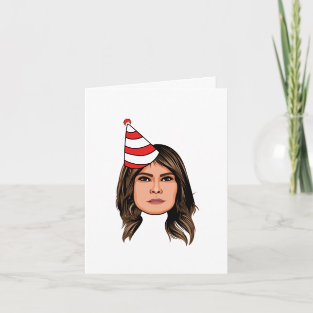 TARJETA CUMPLEAÑOS DE MELANIA TRUMP (Anverso)