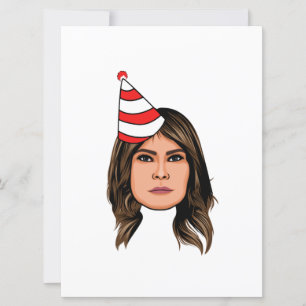 TARJETA CUMPLEAÑOS DE MELANIA TRUMP