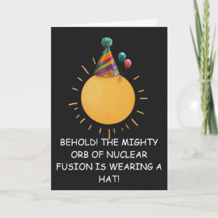 Tarjeta Cumpleaños de Mighty Orb: Ideas de Comedia Absurda