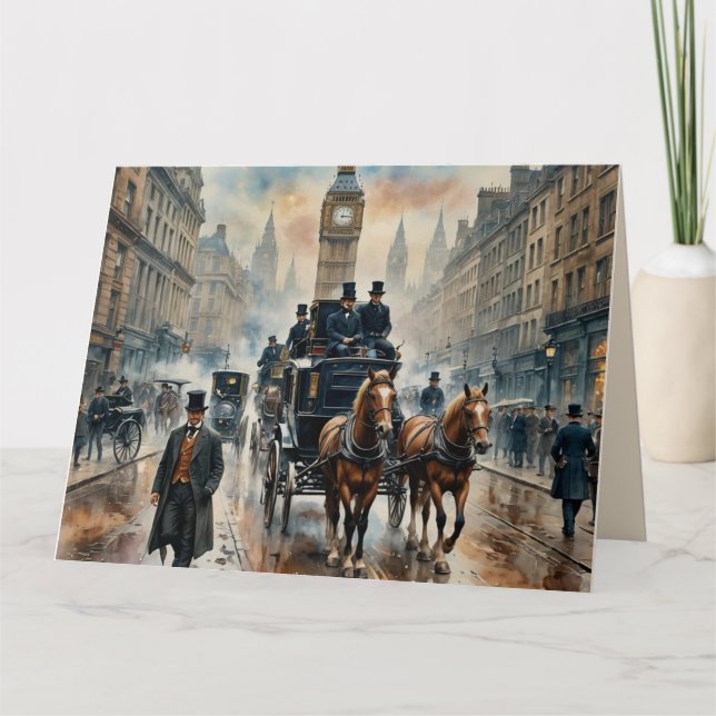 Tarjeta Cumpleaños de Misty London Street 1800 (Anverso)