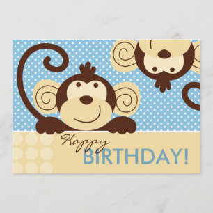 Tarjeta Cumpleaños de Mod Monkey