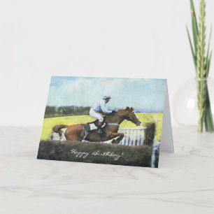 Tarjeta cumpleaños de Newbury Steeplechase
