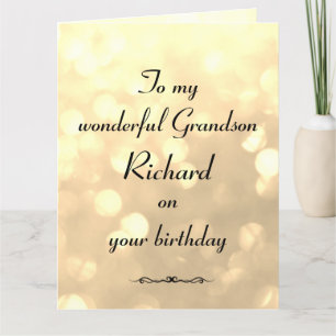 Tarjeta Cumpleaños de nietos personalizado