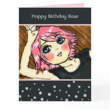 Cumpleaños de niña con cabello rosa y diamantes fa