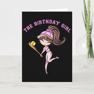 Tarjeta Cumpleaños de niña Softll Party 6 7 8 9 10 11 12 1