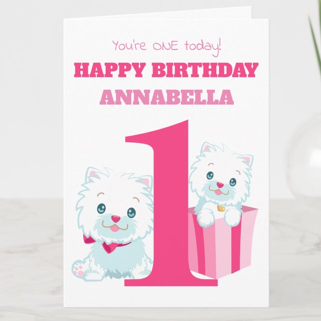 Tarjeta Cumpleaños de niñas rosadas lindas (Subido por el creador)