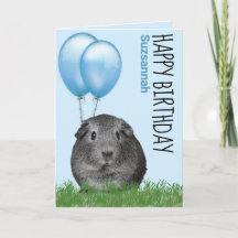 Cumpleaños de Nombre Personalizado Conejillo de In