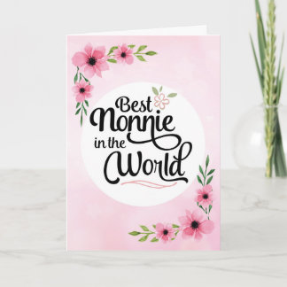 Tarjeta Cumpleaños de Nonnie - Mejor Nonna del Mundo