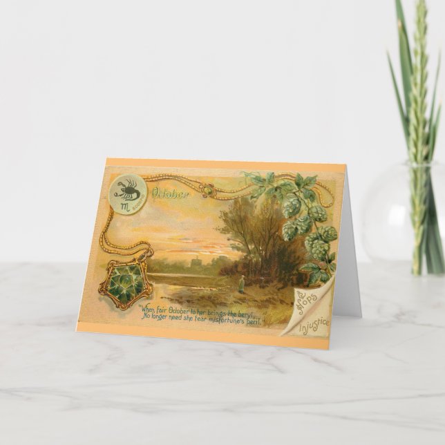 Tarjeta Cumpleaños de Octubre (Anverso)