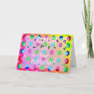 Tarjeta ¡Cumpleaños de OMG!