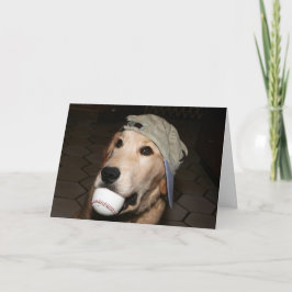 Tarjeta Cumpleaños de oro del béisbol del home run