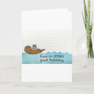 Tarjeta Cumpleaños de Otter