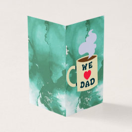 Tarjeta Cumpleaños de Papá de los Gemelos