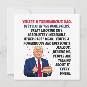 Tarjeta Cumpleaños de papá Donald Trump