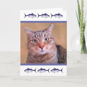 Tarjeta Cumpleaños de papá, gato y foto del personalizado