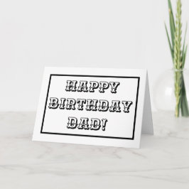 Tarjeta Cumpleaños de papá, niños colorean en letras