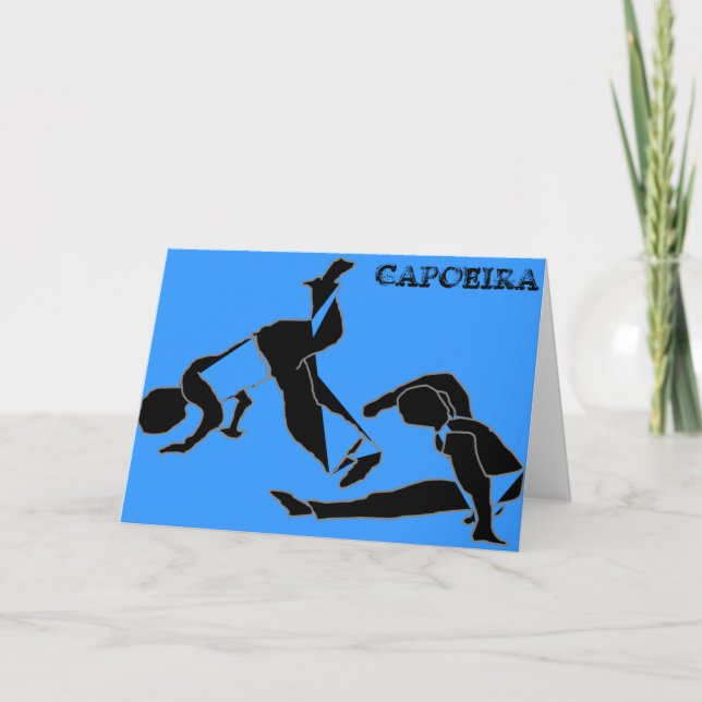 Tarjeta cumpleaños de parabis de artes marciales de la cap (Anverso)