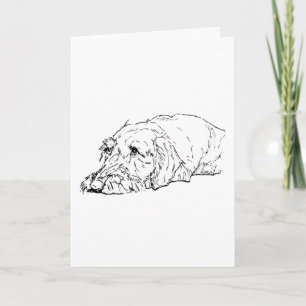 Tarjeta Cumpleaños de perro, Dachshund de pelo duro - Lind