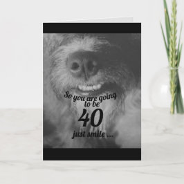 Tarjeta cumpleaños de personalizado de humor de perro dive