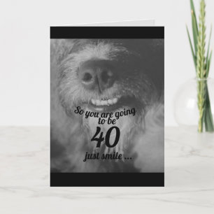 Tarjeta cumpleaños de personalizado de humor de perro dive