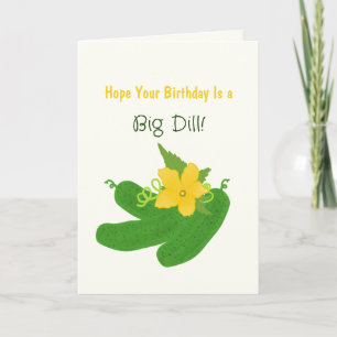 Tarjeta Cumpleaños de Pickle & Fresh Collection