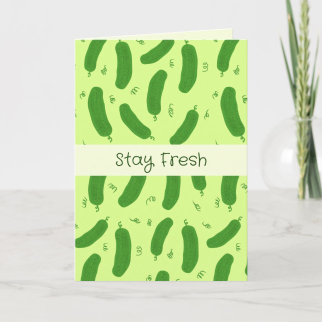 Tarjeta Cumpleaños de Pickle & Fresh Collection (Anverso)