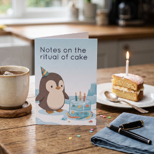 Tarjeta Cumpleaños de pingüino Cumpleaños personalizado