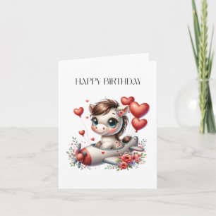Tarjeta Cumpleaños de Pony Pilot