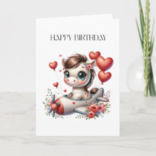 Tarjeta Cumpleaños de Pony Pilot