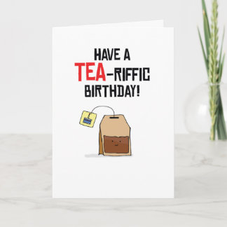 Tarjeta Cumpleaños de Puns-Tea