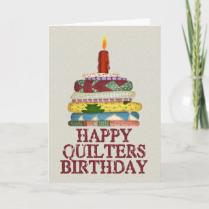 Tarjeta Cumpleaños de Quilters