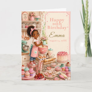 Tarjeta Cumpleaños de repostería para niños