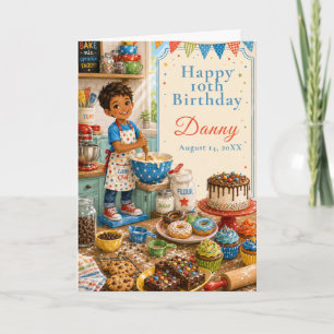 Tarjeta Cumpleaños de repostería para niños