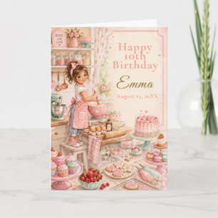 Tarjeta Cumpleaños de repostería para niños