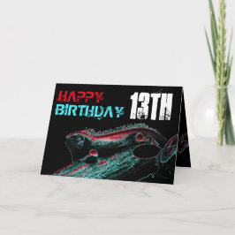 Tarjeta Cumpleaños de Reptiles
