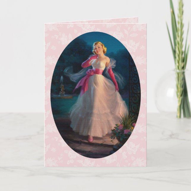 Tarjeta Cumpleaños de Retro en los años 50 (Anverso)