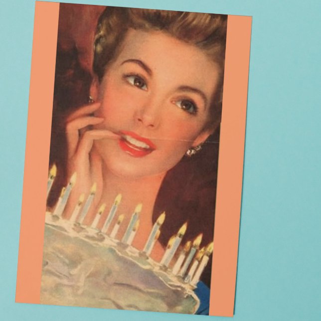 Tarjeta Cumpleaños de Retro Housewife (Subido por el creador)