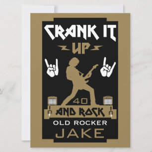 Tarjeta Cumpleaños de Rockers de 60 años