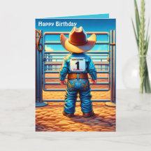 Cumpleaños de Rodeo Personalizado del Primer Vaque