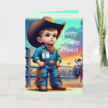 Cumpleaños de Rodeo Personalizado del Primer Vaque