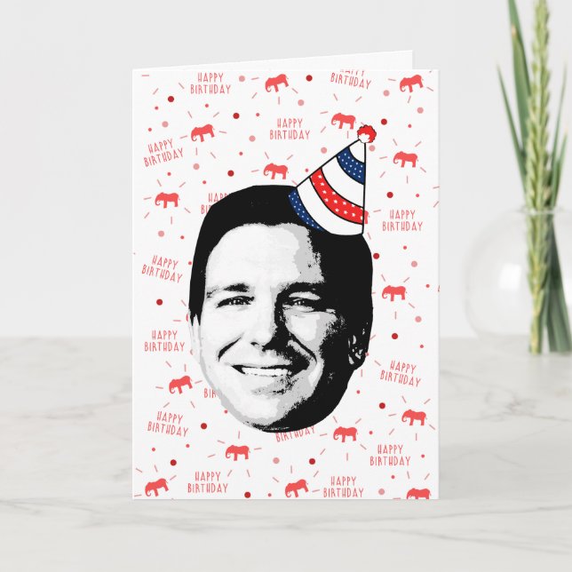 Tarjeta Cumpleaños de Ron DeSantis (Anverso)