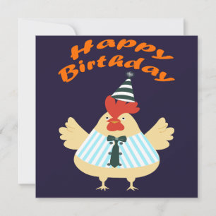 Tarjeta Cumpleaños de Rooster