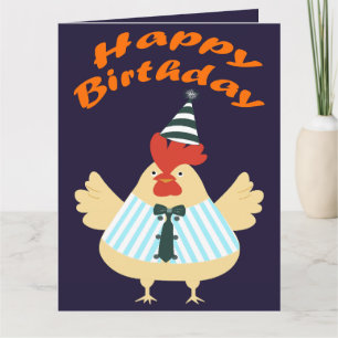 Tarjeta Cumpleaños de Rooster