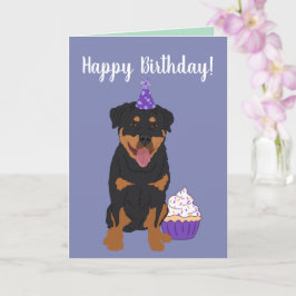 Tarjeta Cumpleaños de Rottweiler
